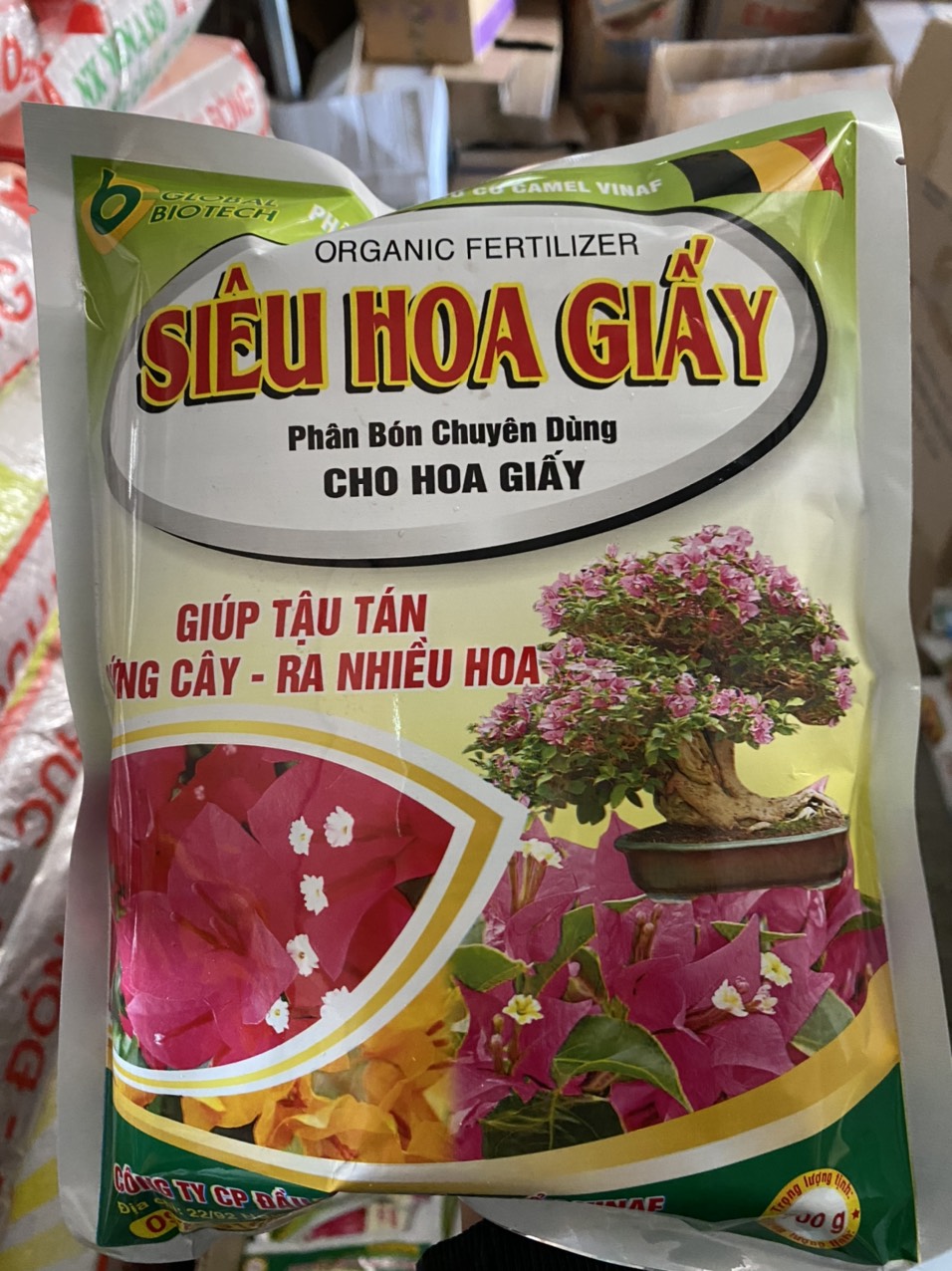 Phân bón chuyên dùng cho Hoa Giấy Phân bón hữu cơ Siêu Hoa Giấy