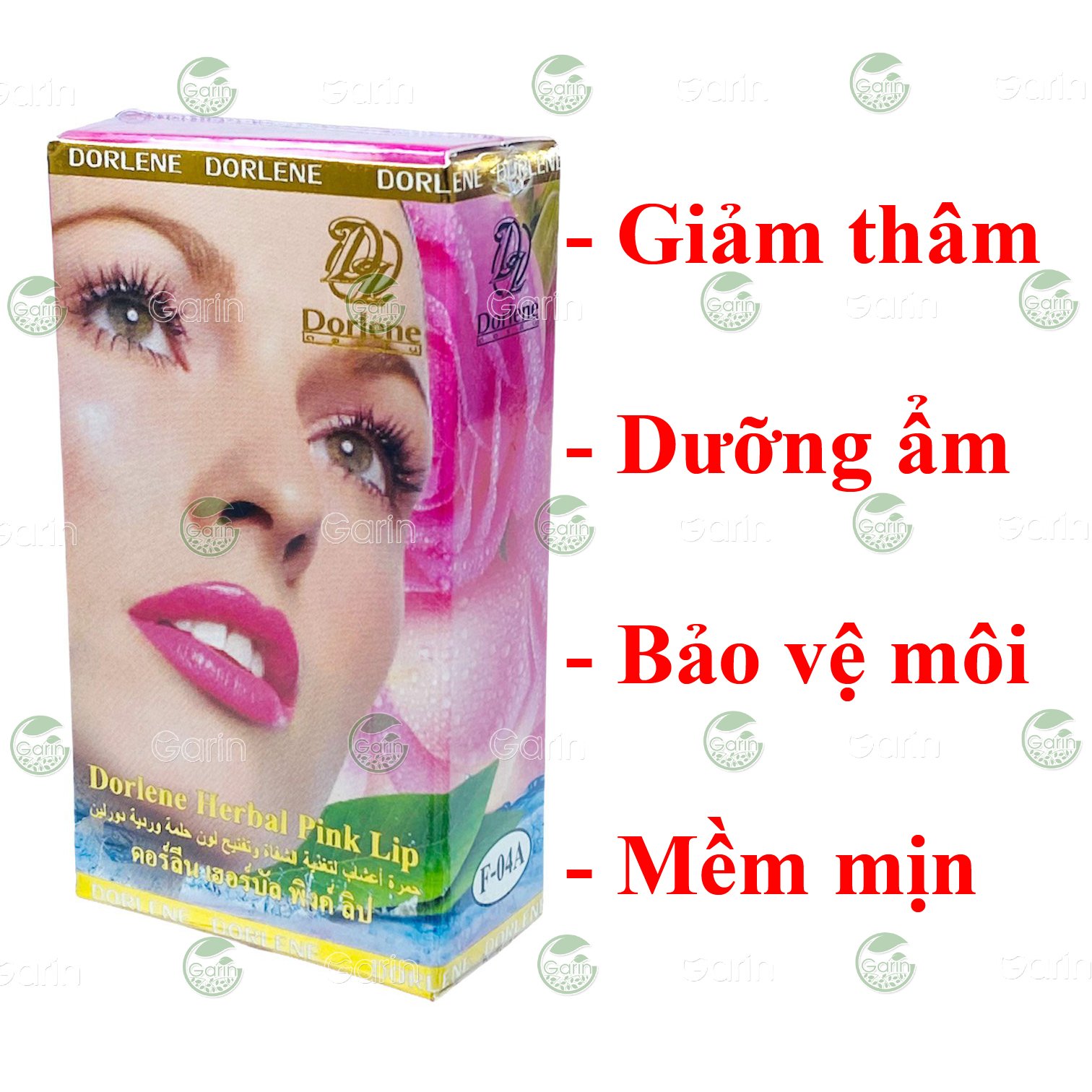 Son sâm giảm thâm môi Dorlene Thái Lan giúp dưỡng ẩm môi bảo vệ môi khỏi các tác nhân gây hại cho môi luôn hồng hào và mềm mịn