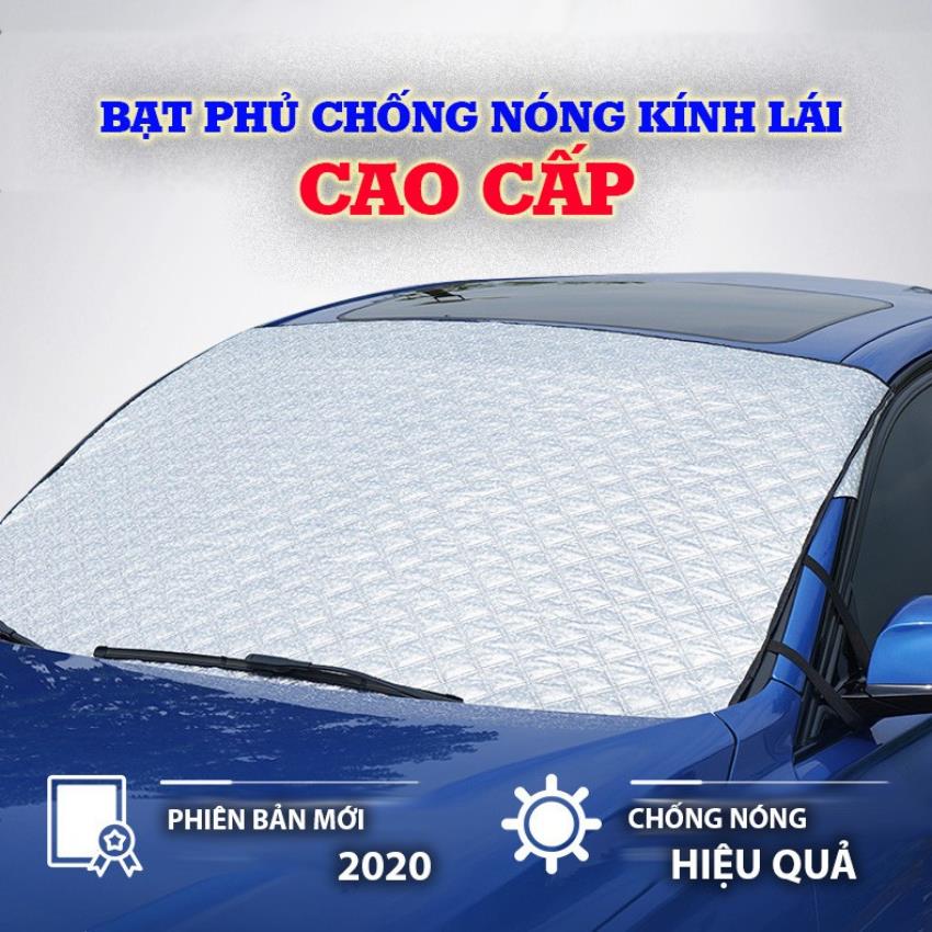 Bạt phủ kính lái ô tô 4 lớp phủ tráng nhôm cao cấp chống nắng, chống gió