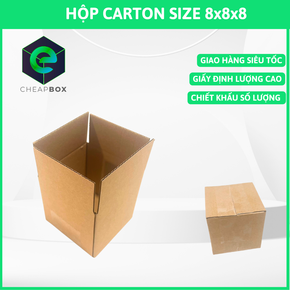 10 PCs cod carton packing online size 8x8x8 cm-made by cheapbox