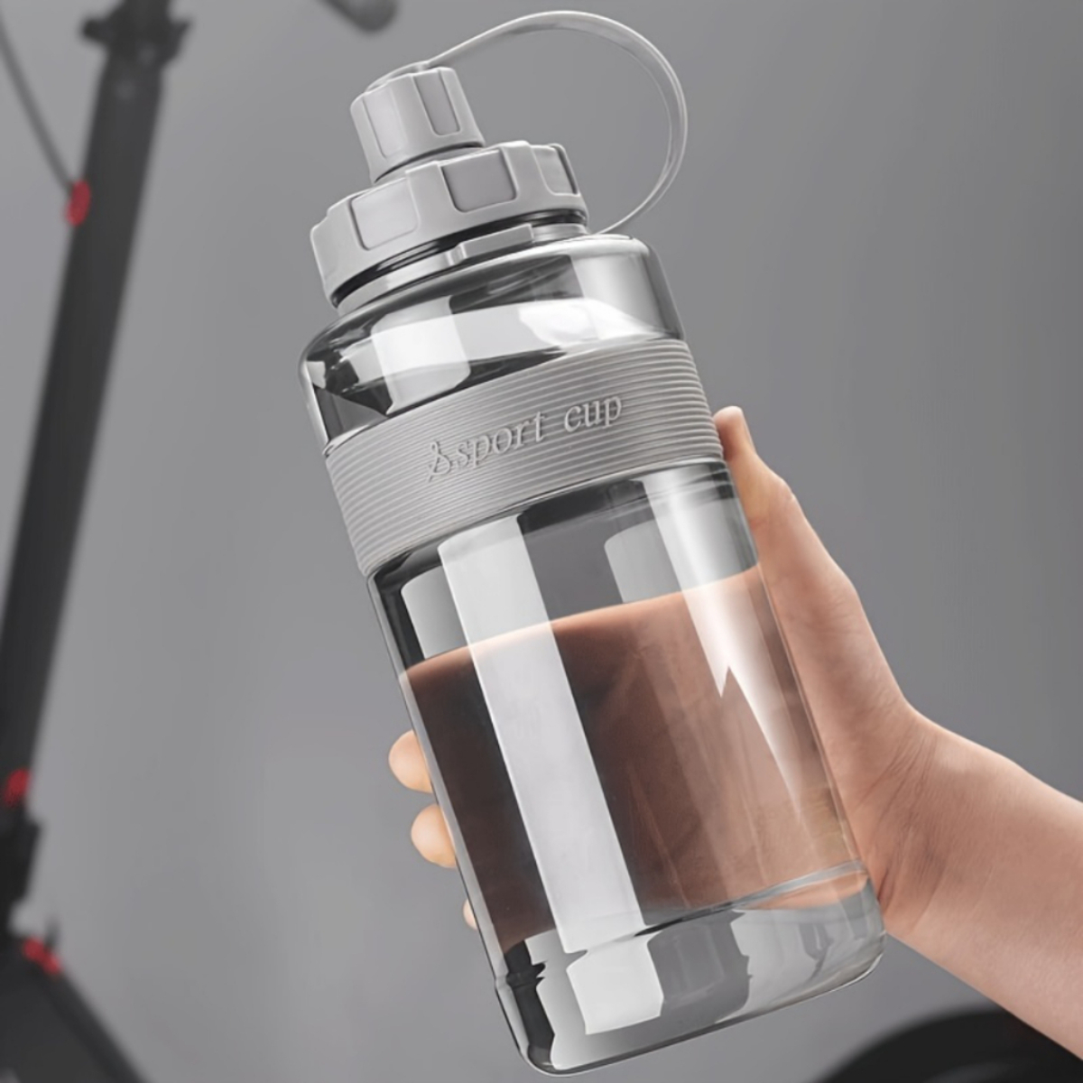 TheDarkK - Bình đựng nước thể thao có quai xách Sports Hand-held Cup Fitness Sports Water Bottle