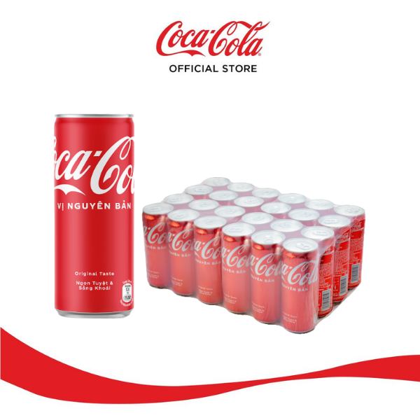 Thùng/Lốc 24 Lon Nước Giải Khát CocaCola Original Vị Nguyên Bản