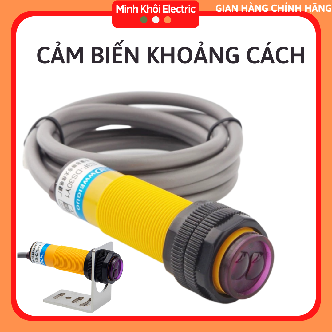 Cảm biến khoảng cách, cảm biến vật cản hồng ngoại tiệm cận npn e3f-ds30c4, pnp e3f-ds30p1, e18-d80nk, cảm biến tiệm cận, cảm biến quang