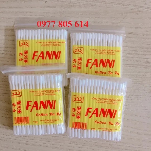 Tăm bông cho bé bông ngoáy tai cho trẻ Fanni, tăm bông trẻ em Fanni