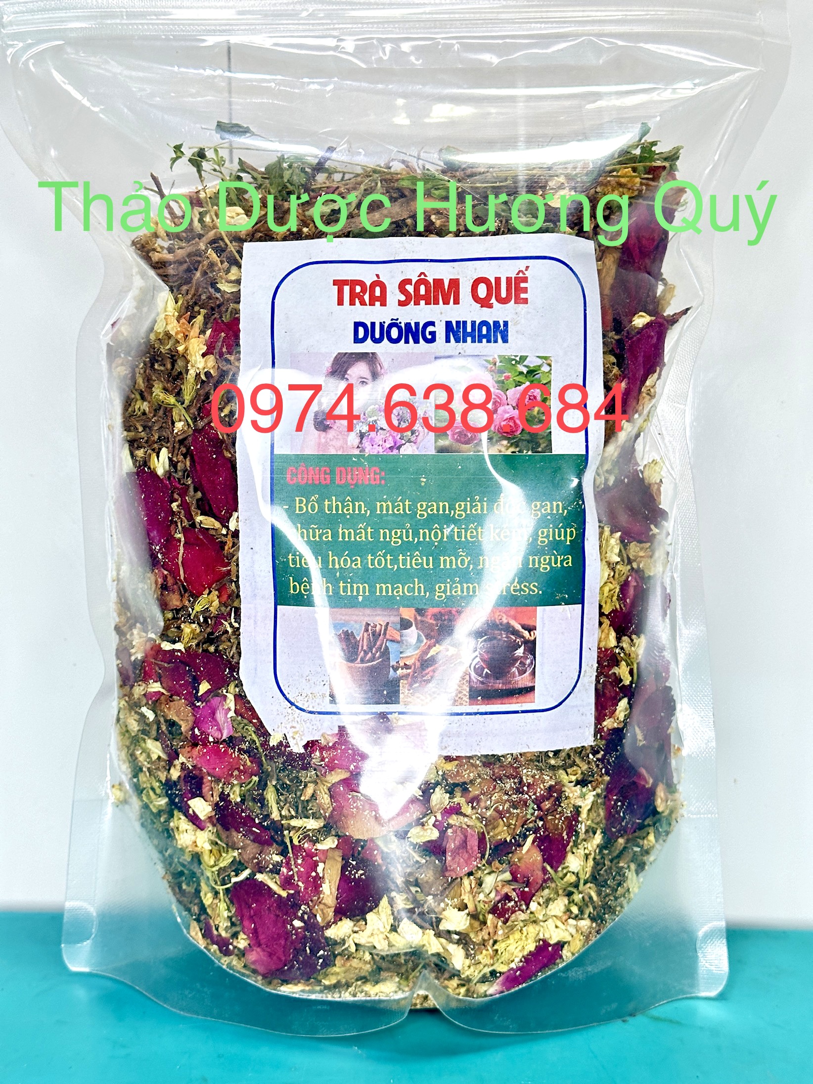 500g trà sâm quế dưỡng nhan 8 vị