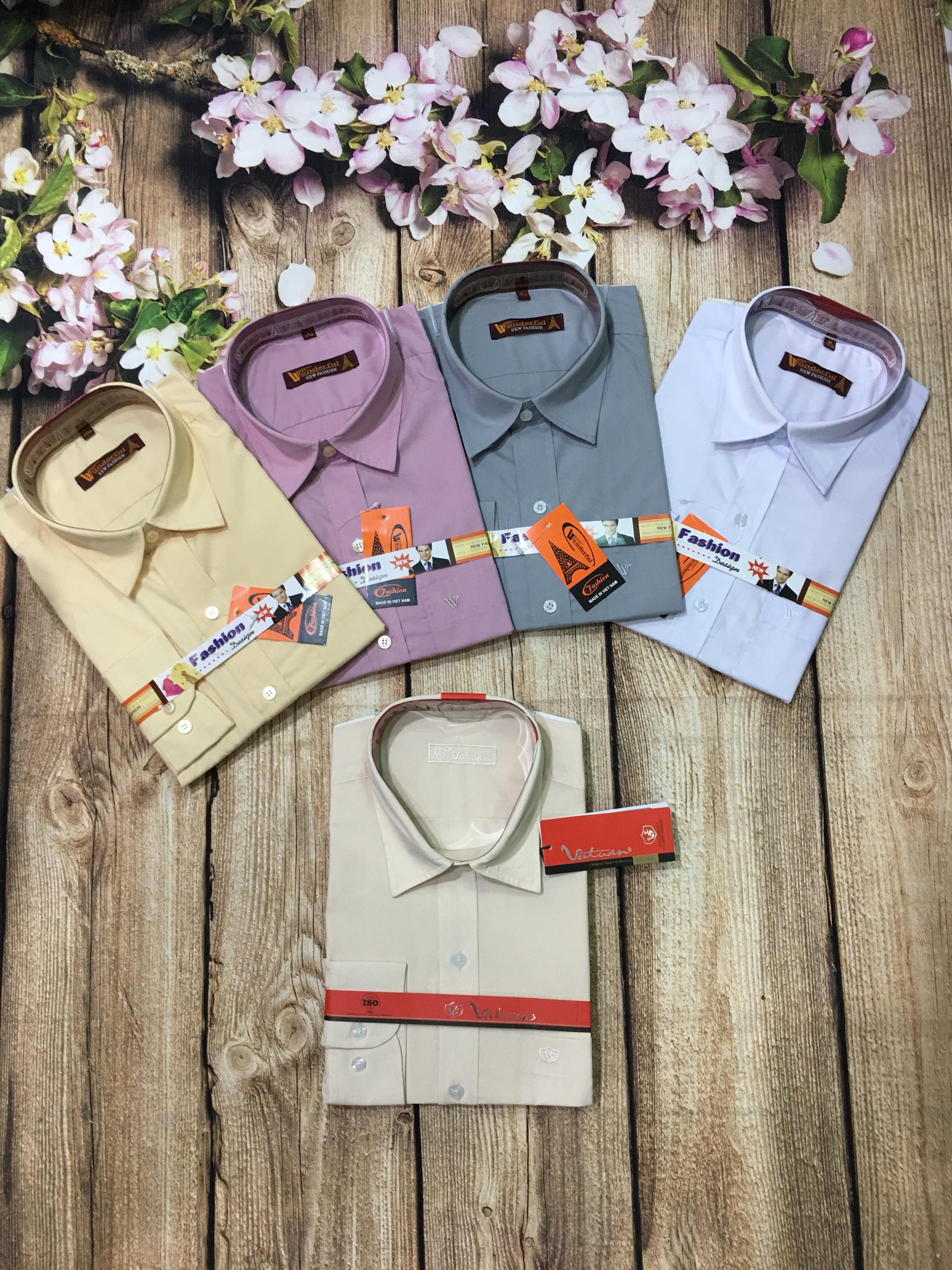 [HCM]ÁO SƠ MI NAM TRUNG NIÊN  MẪU TRƠN DƯỚI 100KG ( HÀNG HỘP CAO CẤP ) MUA HAI TĂNG ÁO