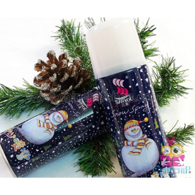 Bình Xịt Bọt Tuyết Giáng Sinh, Noel Loại Không Tan