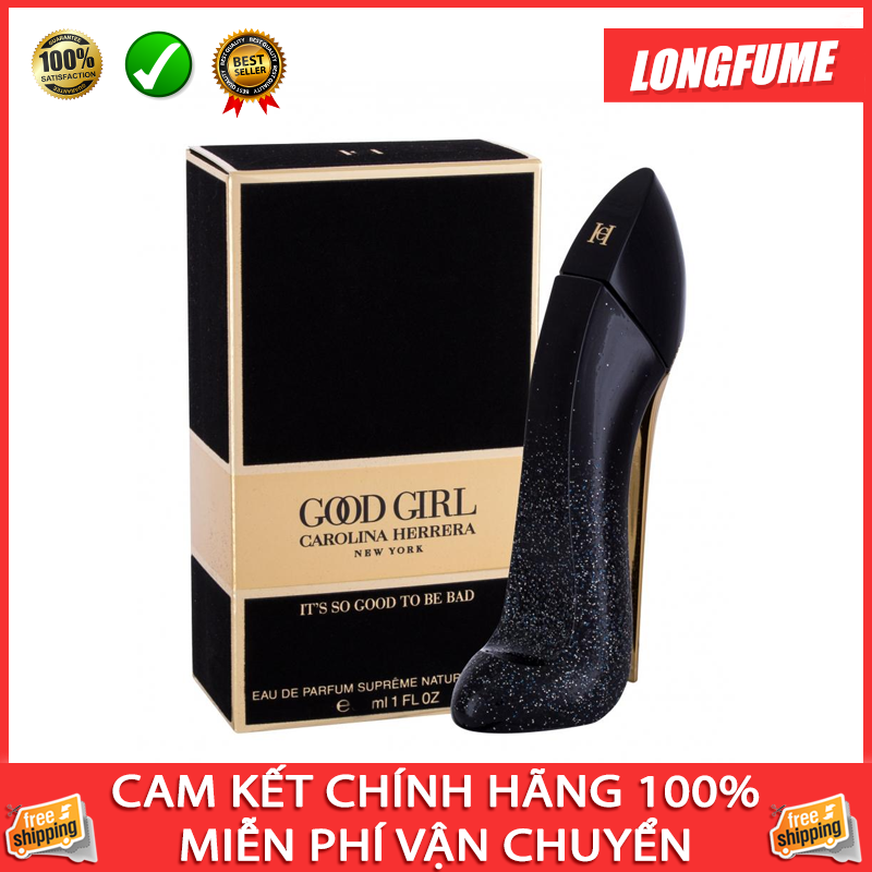 [SALES FREESHIP] Nước hoa nữ Good Girl Supreme EDP 80ml Carolina Herrera Guốc Đen Nhũ Vàng Mẫu Mới Nhất 2020 - Longfume Store Nước hoa Âu chính hiệu Quận 10 TPHCM