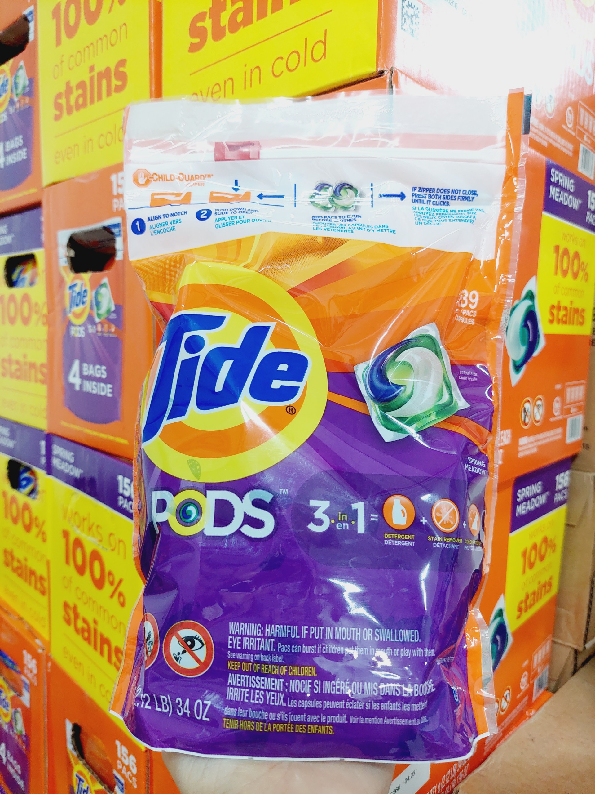 Viên Giặt Xả Quần Áo Tide Pods 3in1 42 Viên Mỹ