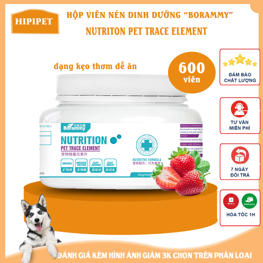 (600 viên ) Hộp viên nén dinh dưỡng cho chó BRORAMY NUTRITION cung cấp vitamin và khoáng chất thiết yếu cho thú cưng