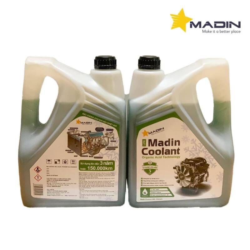 Dung dịch nước làm mát động cơ madin coolant lite