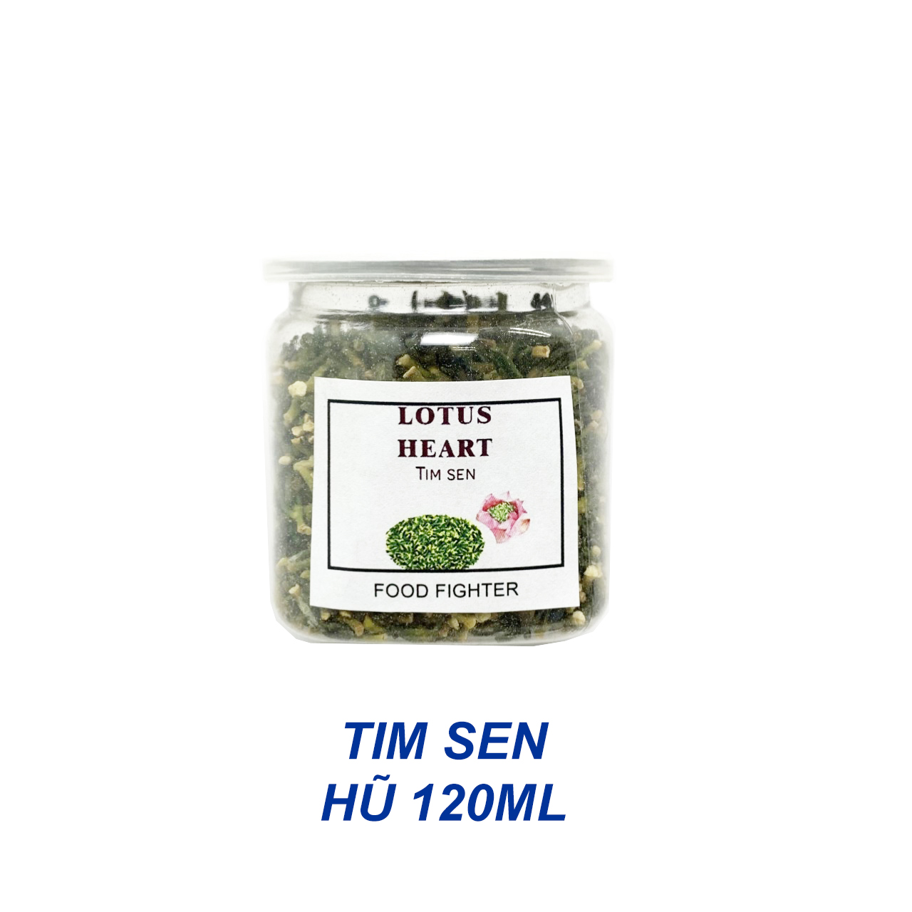 Tim sen trà tâm sen đã sao thơm- Lotus Heart - Hũ 120ml