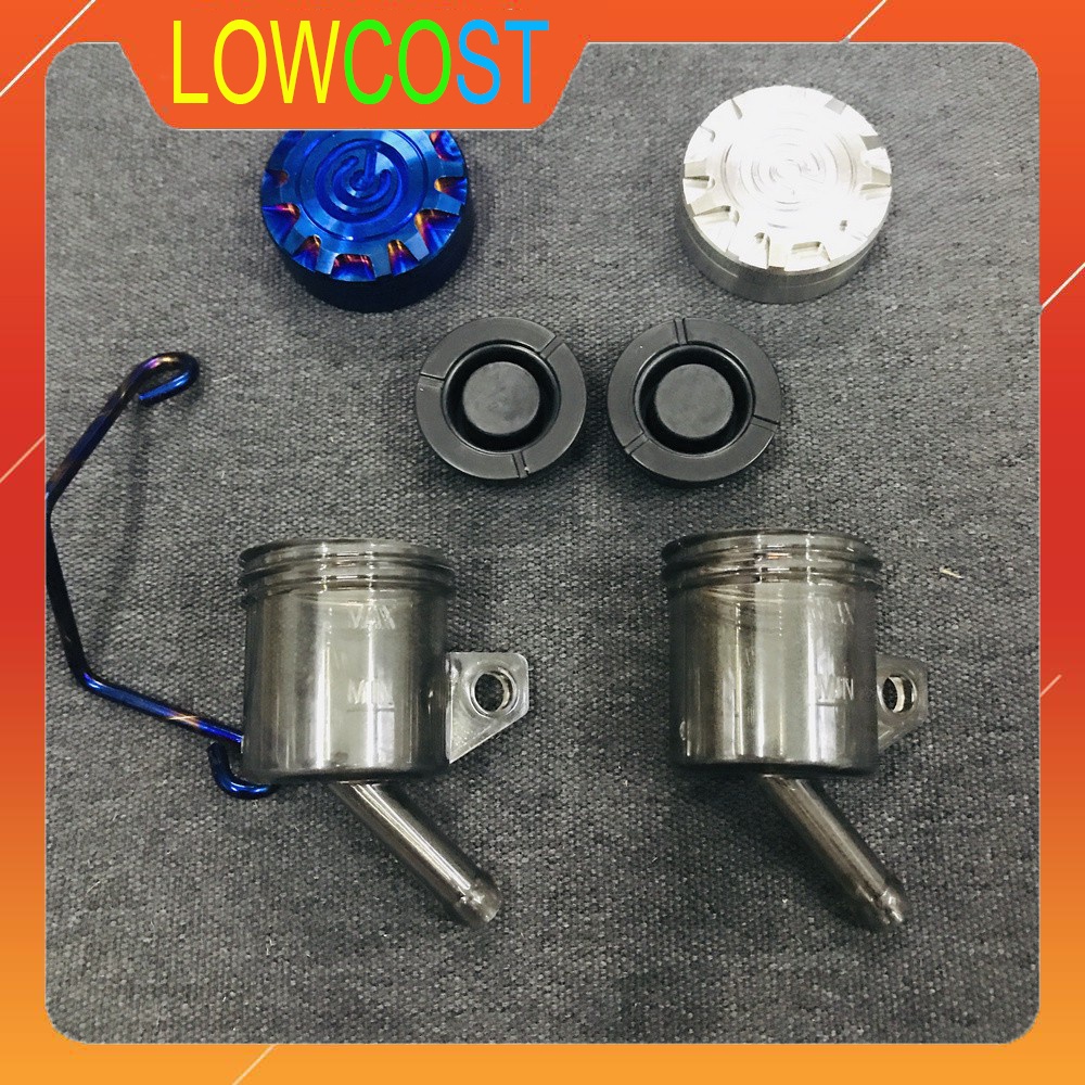Bình dầu khói chân xéo nắp inox kiểu brem tặng bát bình dầu