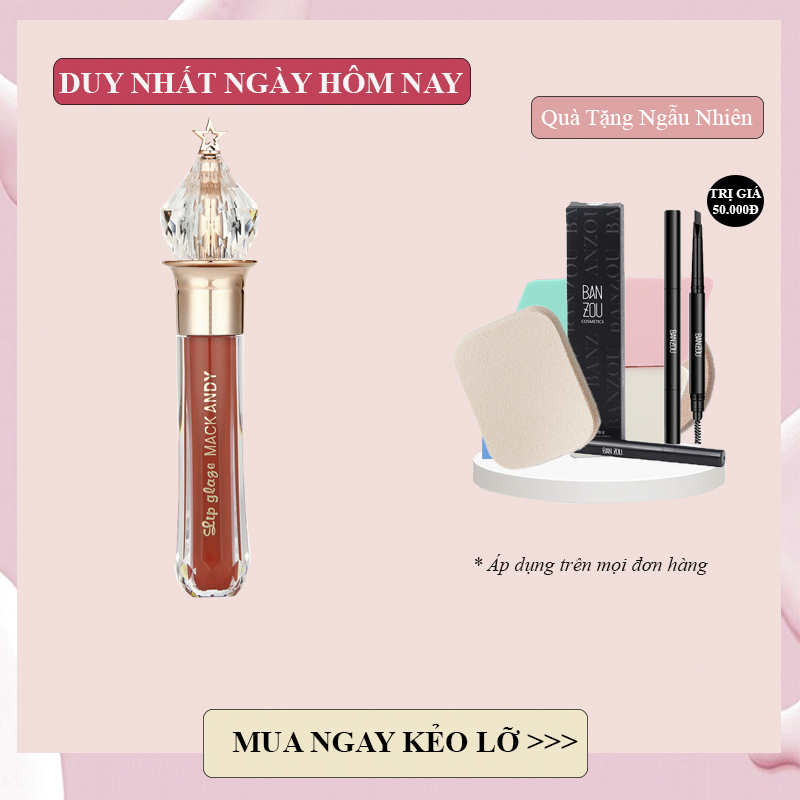 Son kem lì mack andy vương miệng pha lê bền màu siêu chuẩn không lo trôi son