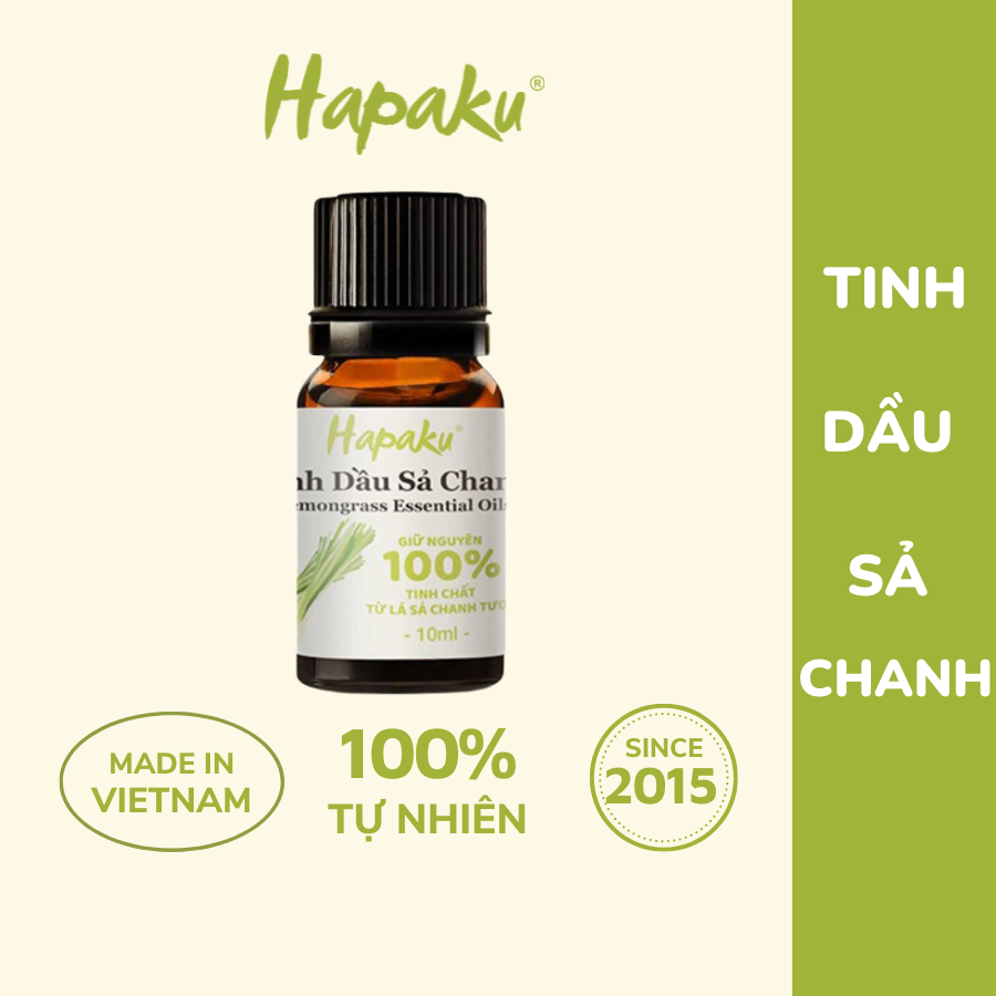 Tinh Dầu Sả Chanh Tự Nhiên Nguyên Chất Hapaku, Tinh Dầu Xông Phòng, Tinh Dầu Spa, Tinh Dầu Thơm Tự Nhiên - Hapaku Việt Nam
