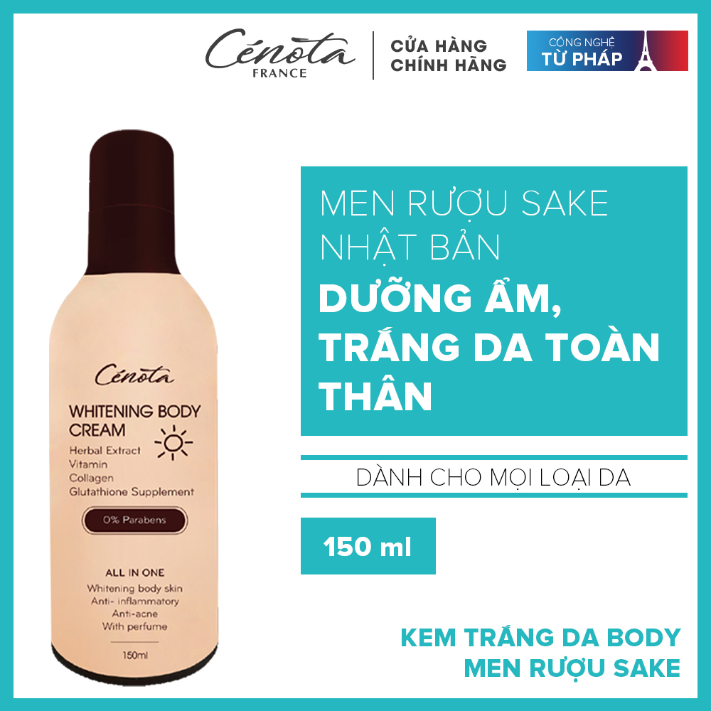 Kem trắng da toàn thân whitening body Cream dưỡng ẩm, trắng da toàn thân 150ml