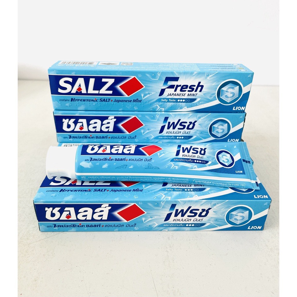 Kem đánh răng muối bạc hà fresh japanese mint 160gr - hàng chính hãng thái lan