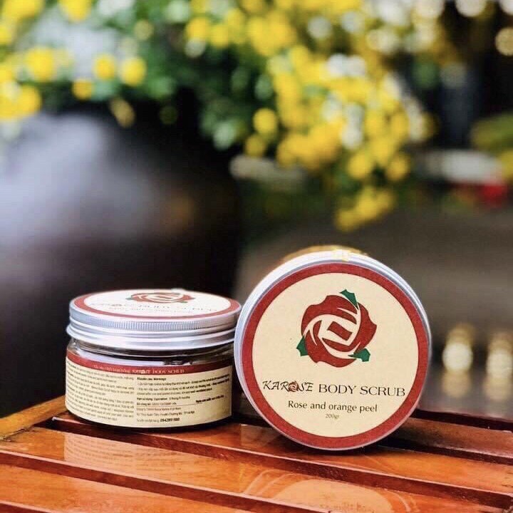 Tẩy da chết hoa hồng Karose Body Scrub 200g