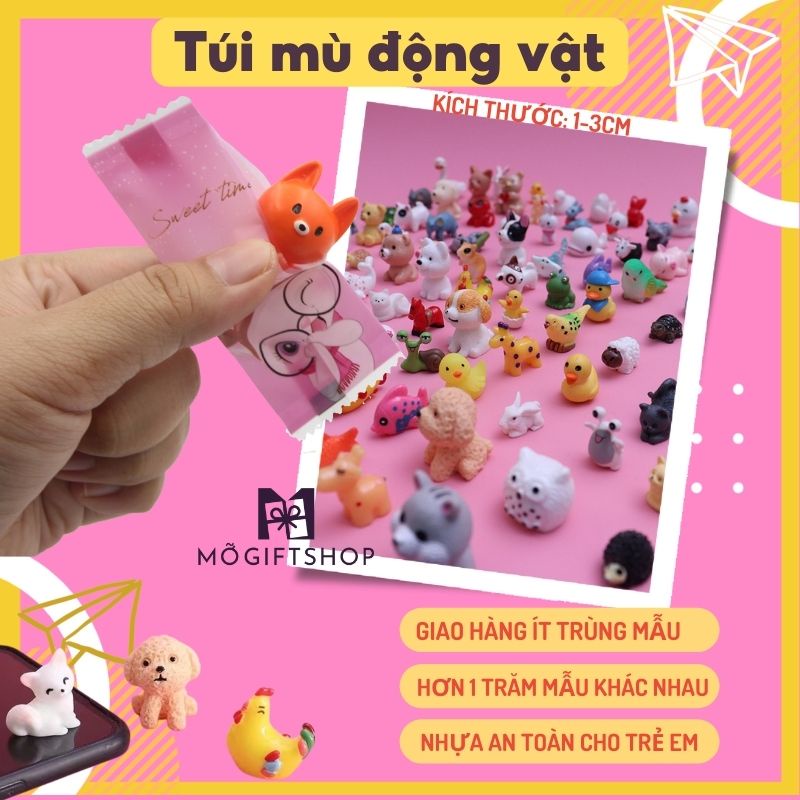 Túi mù đồ chơi cho bé quà tặng bất ngờ mẫu động vật