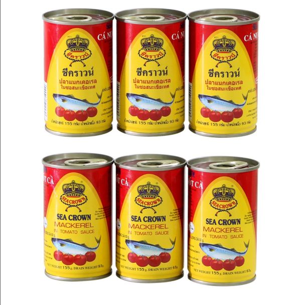 10 Hộp Cá SEACROWN Sốt Cà 155G