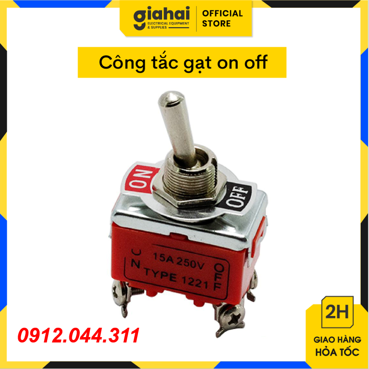 Công tắc gạt on off 2 chân, 4 chân , 6 chân - tbd90