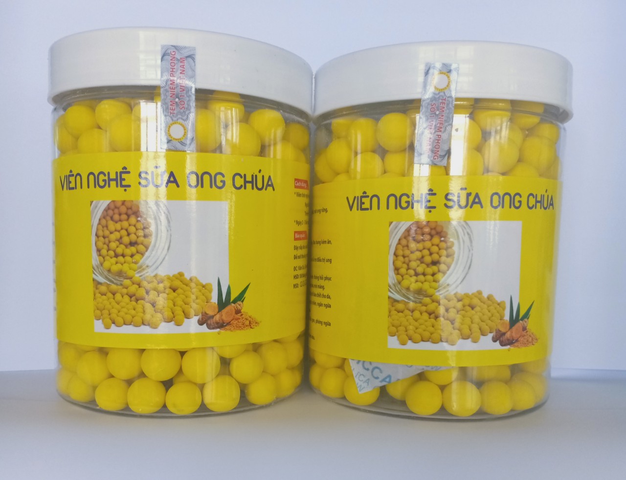 1kg- 2 hộp Viên Tinh Nghệ Mật Ong Sữa Ong Chúa