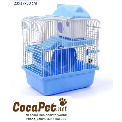 Lồng hamster 2 tầng mini 30 x 23 x 17 cm