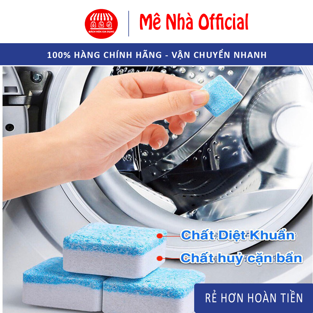 Combo 12 viên tẩy vệ sinh lồng máy giặt siêu sạch