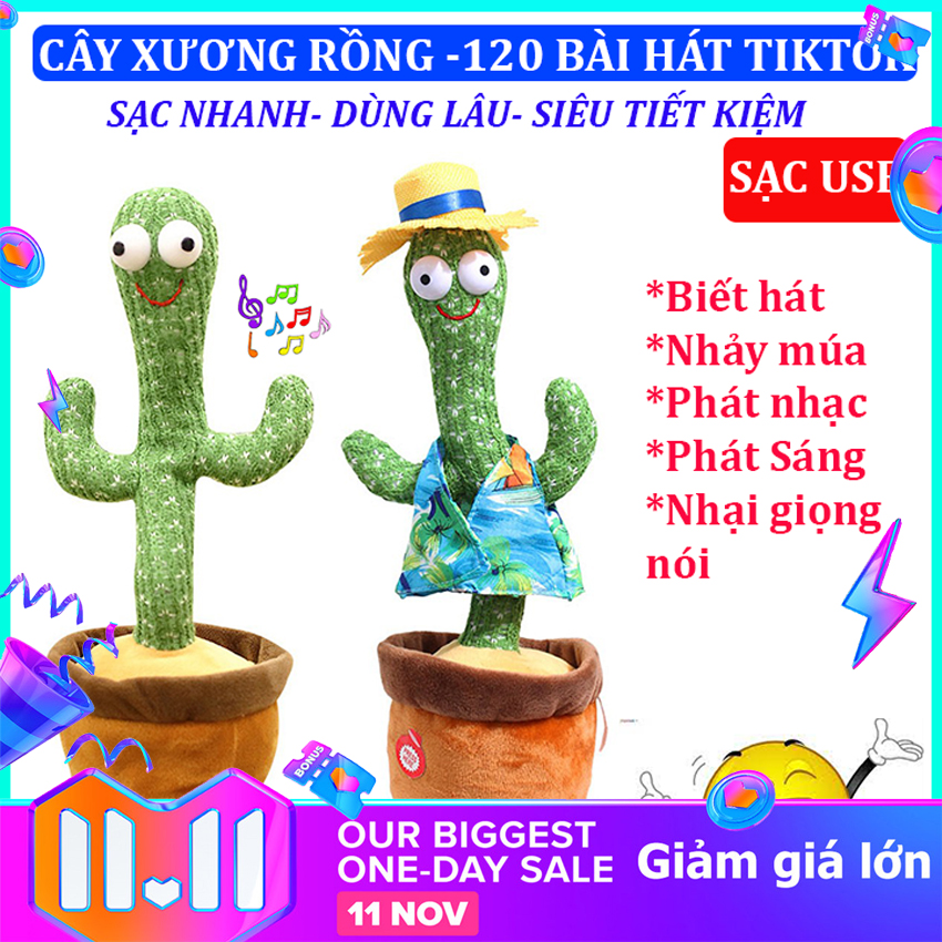 Xương rồng nhảy múa 120 bài tiếng Việt có đèn biết nhại tiếng ,chậu xương rồng lắc lư ,xương rồng vui nhộn,xương rồng uốn éo,xương rồng biết hát,xương rồng nhại lời,xương rồng biết múa