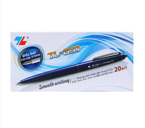Bút bi tl-031 hộp 20 - xanh