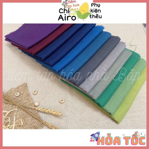 Vải Linen Bột Nhiều Màu Tông Tropical