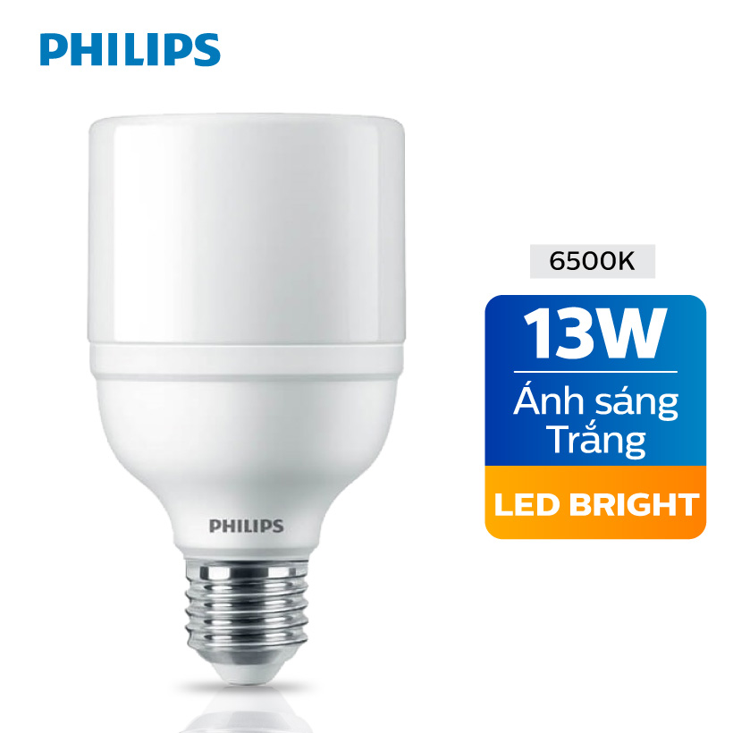 Bóng đèn philips led bright 13w e27 - ánh sáng trắng/ ánh sáng vàng