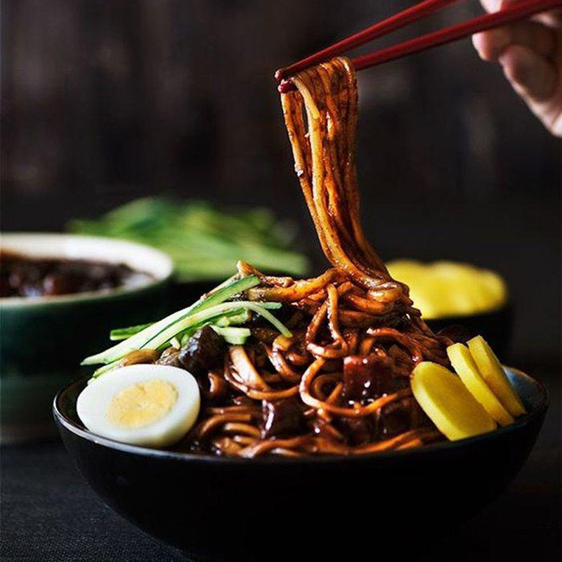 MUA 1 TẶNG 1, Mì trộn tương đen SamYang Hàn Quốc bịch 5 gói, mì samyang olive oil, mì trộn khô tương koreno, mì loại dai, mì nước, nguyên liệu nấu các món ăn ngon Hàn Quốc, mì ăn liền tiện lợi, đồ ăn vặt Hàn Quốc.