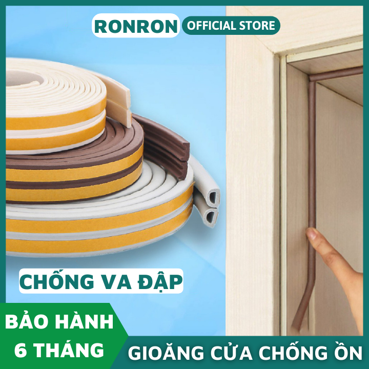 Ron gioăng cửa dán mọi loại cửa cách âm chống ồn chống bụi. Nẹp dán khe hở cửa chống va đập keo 3M siêu dính RONRON