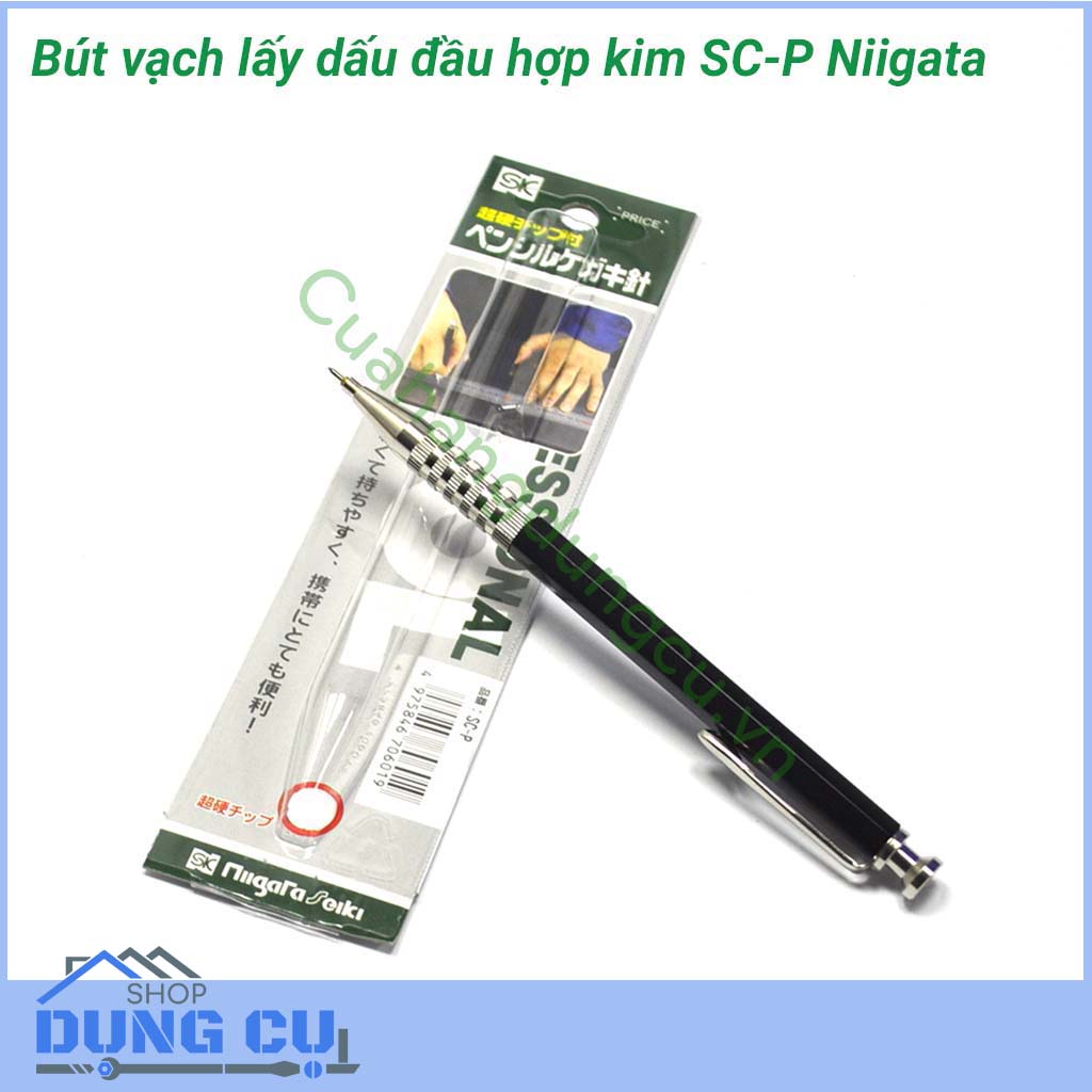 Bút lấy dấu trên kim loại đầu hợp kim SC-P Niigata Nhật Bản
