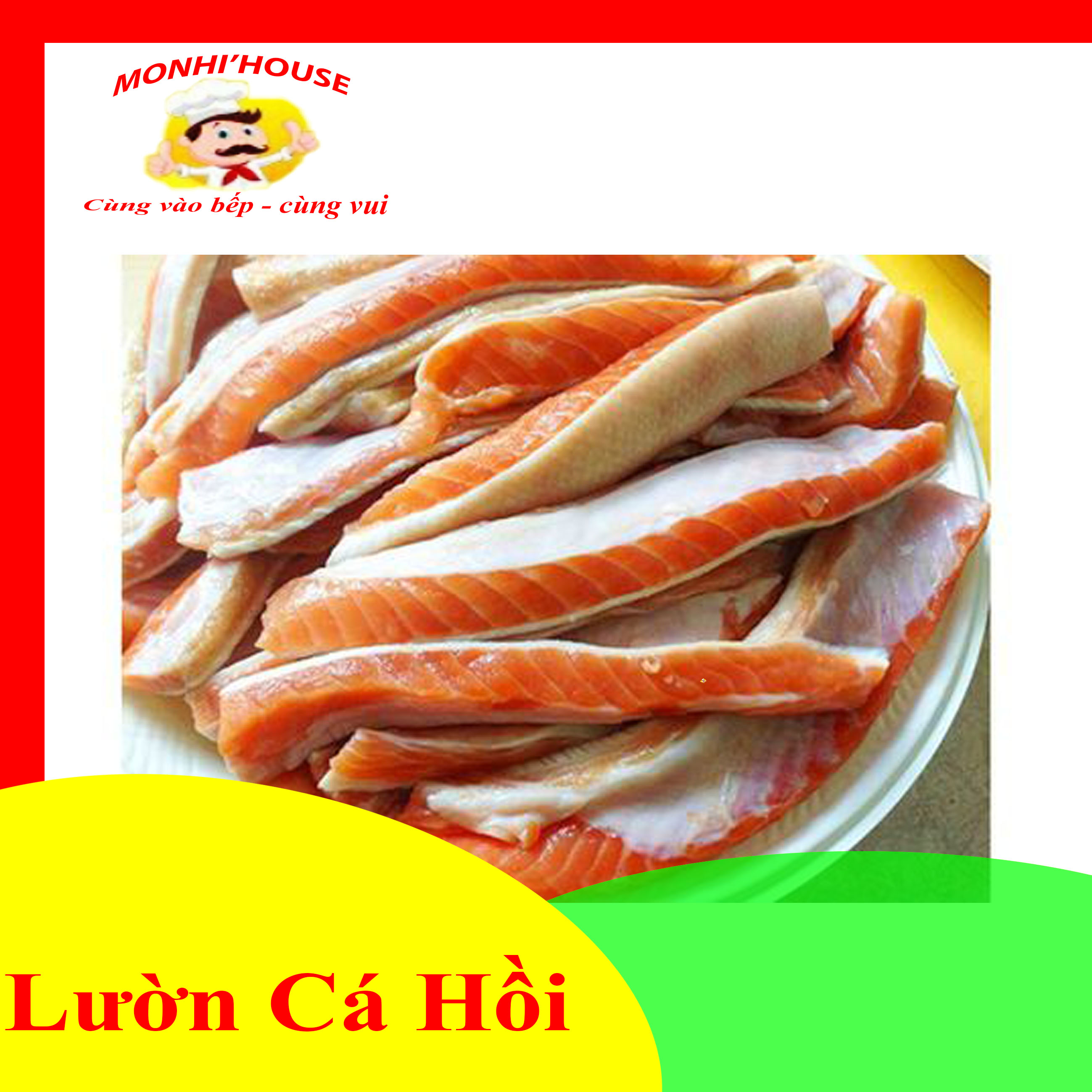 Lườn cá hồi đóng khay 500gram_ Ship hỏa tốc HCM