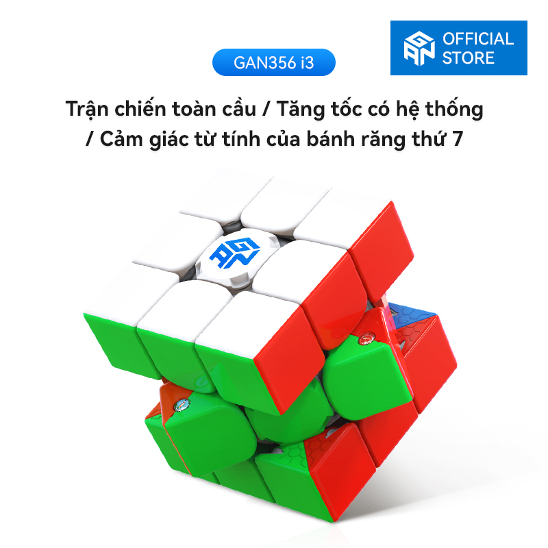 [GAN Official Store]GAN 356 i 3 Khối lập phương tốc độ không nhãn dán Khối lập phương thông minh 3x3 Theo dõi thông minh Thời gian Chuyển động Các bước với ứng dụng CubeStation Đồ chơi xếp hình Khối lập phương Gan (Không bao gồm Robot GAN)
