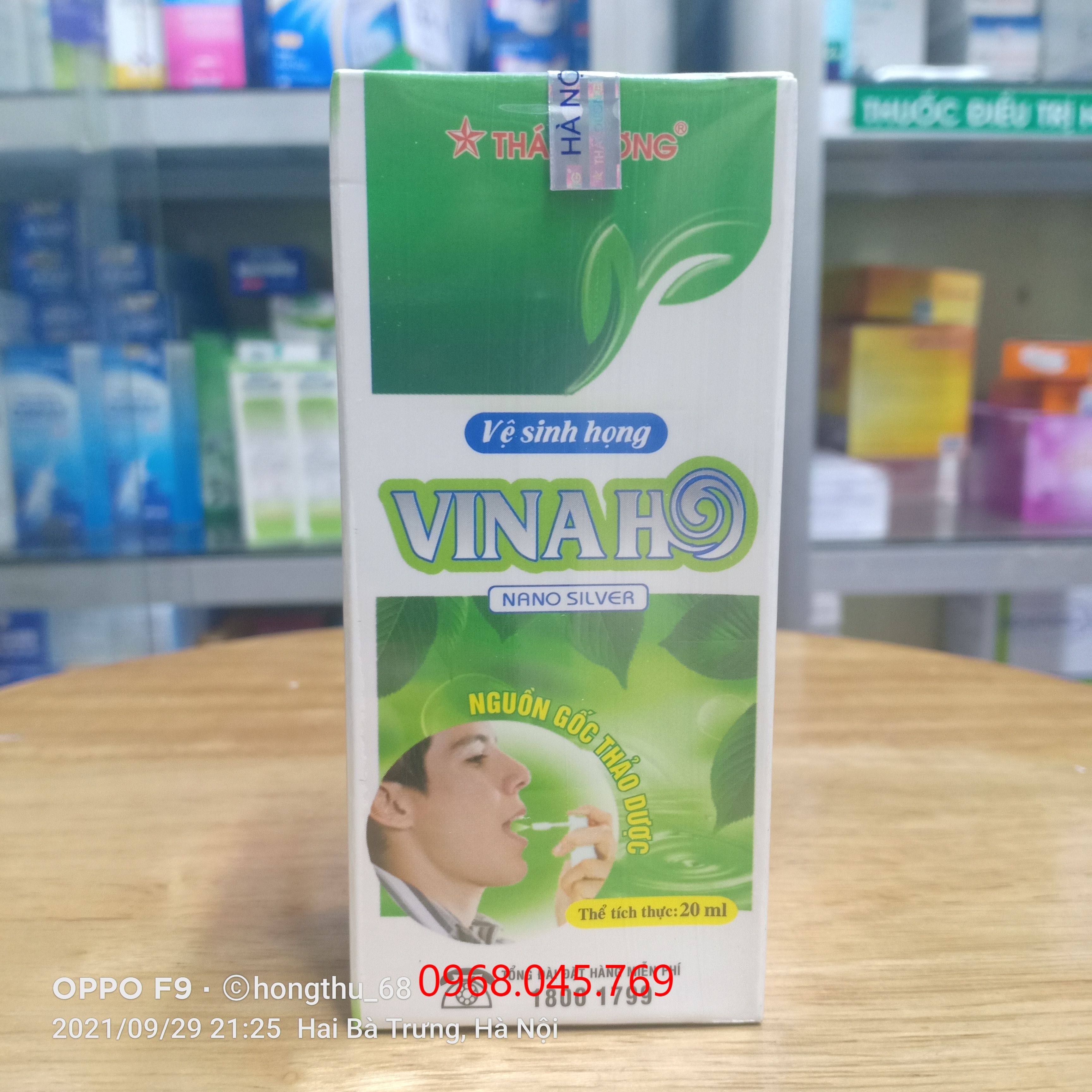 Xịt họng Vina ho sao thái dương