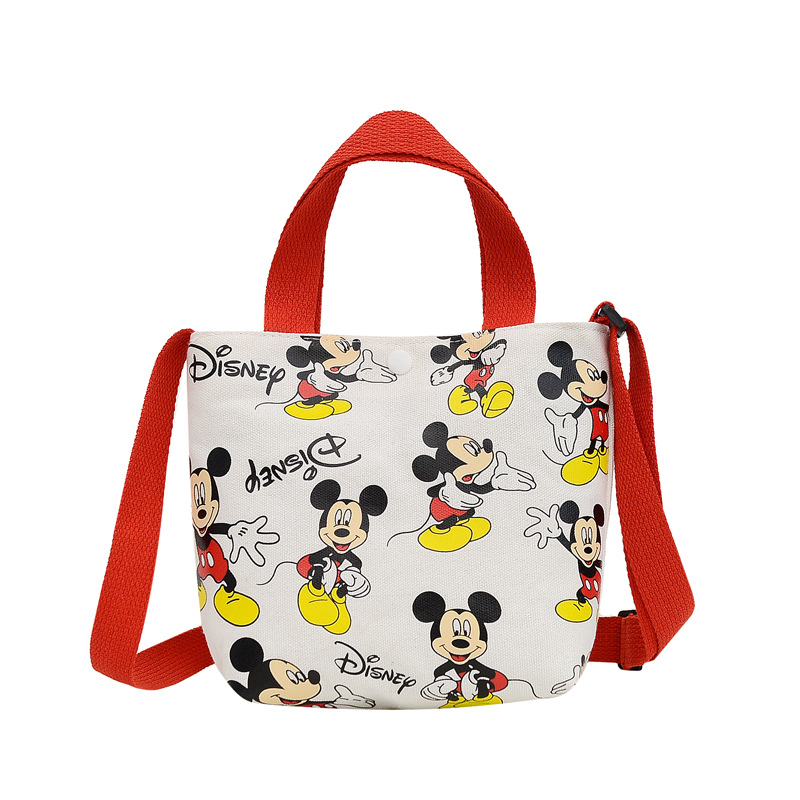 [Lấy mã giảm thêm 30%]Túi Tote Vải Đeo ChéO Dễ Thương Hình Mickey Pluto Chip&Dale Phong Cách Hàn Quốc Cho Bé Gái TX22