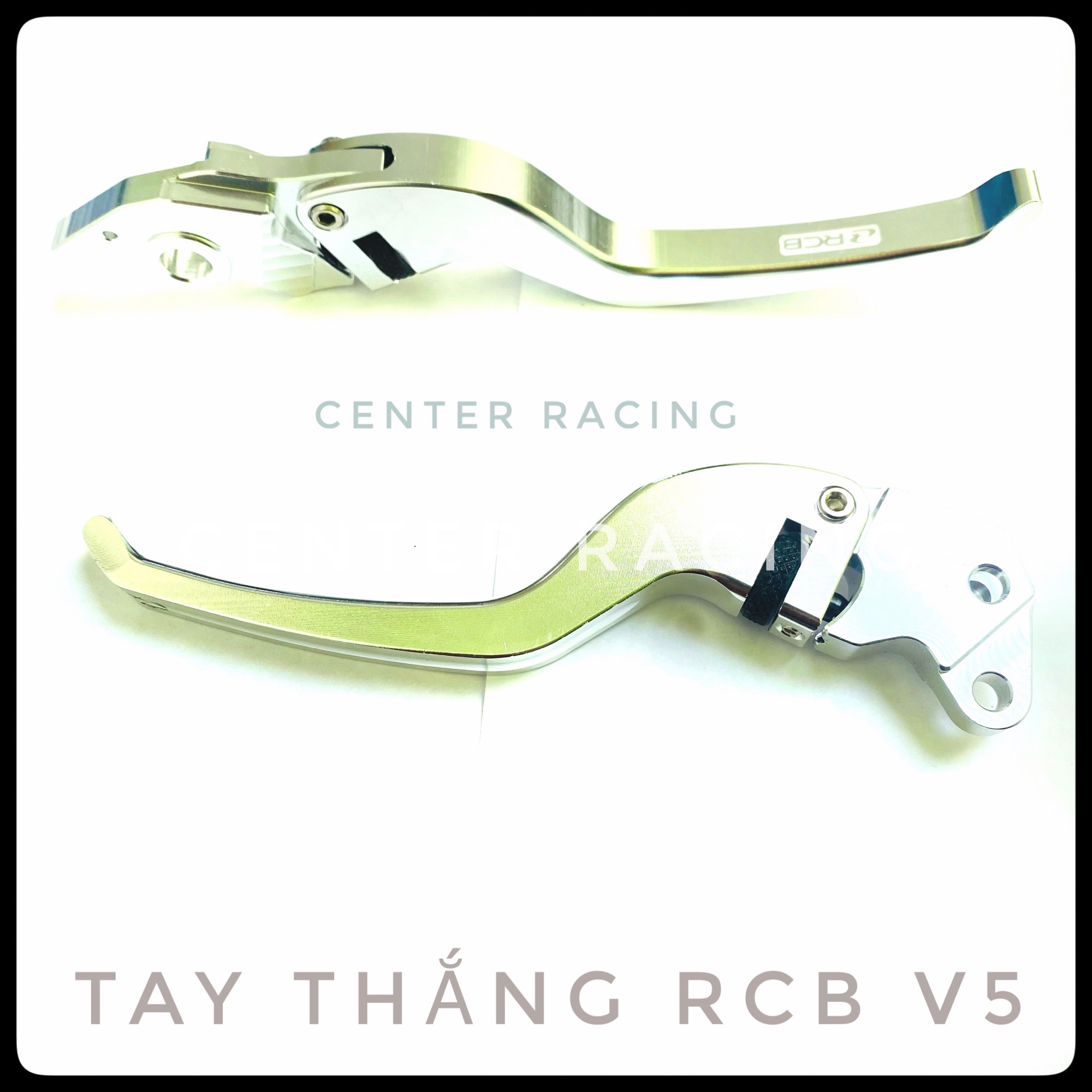 Tay thắng RCB V5 màu trắng xe Air Blade 2016-2021
