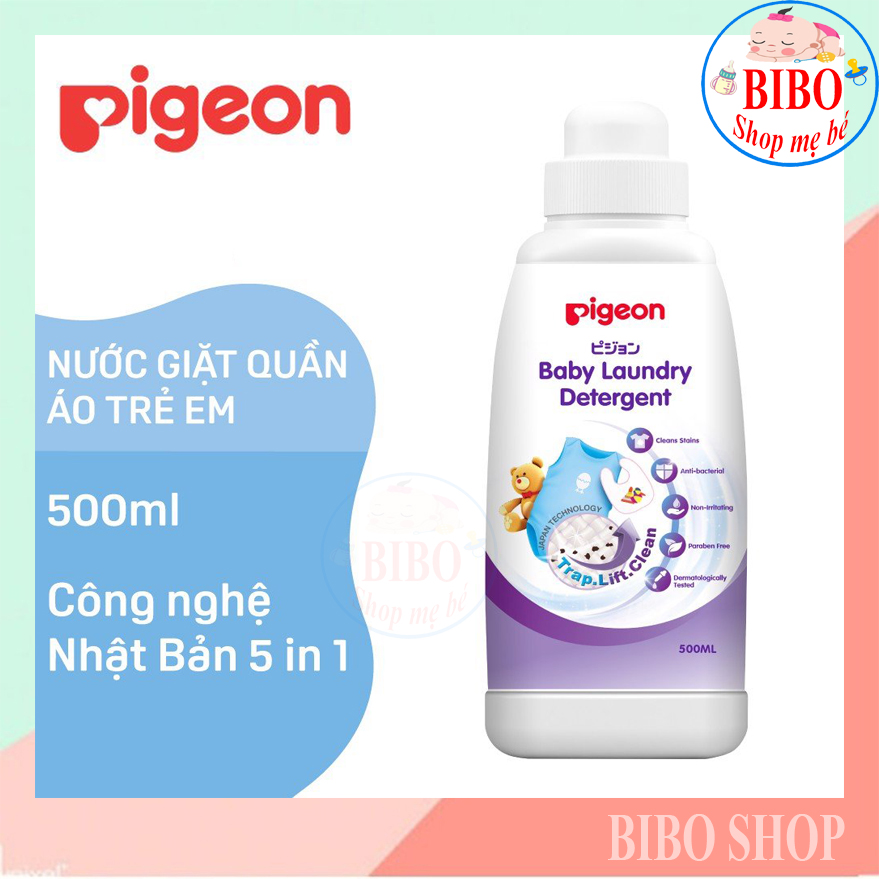 Nước giặt quần áo trẻ em pigeon chai 500ml