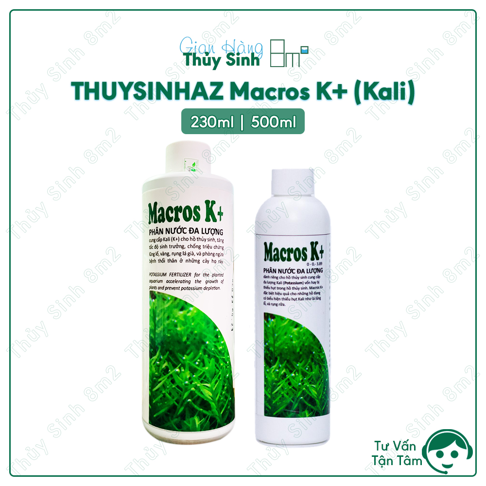 Phân Nước THUYSINHAZ Macros K+ | Bổ Sung Đa Lượng Kali (K) Cho Cây Thủy Sinh - 8m2