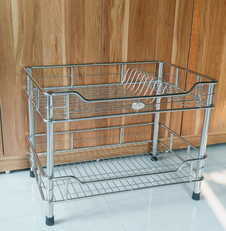 Kệ, chạn bát inox 2 tầng đứng