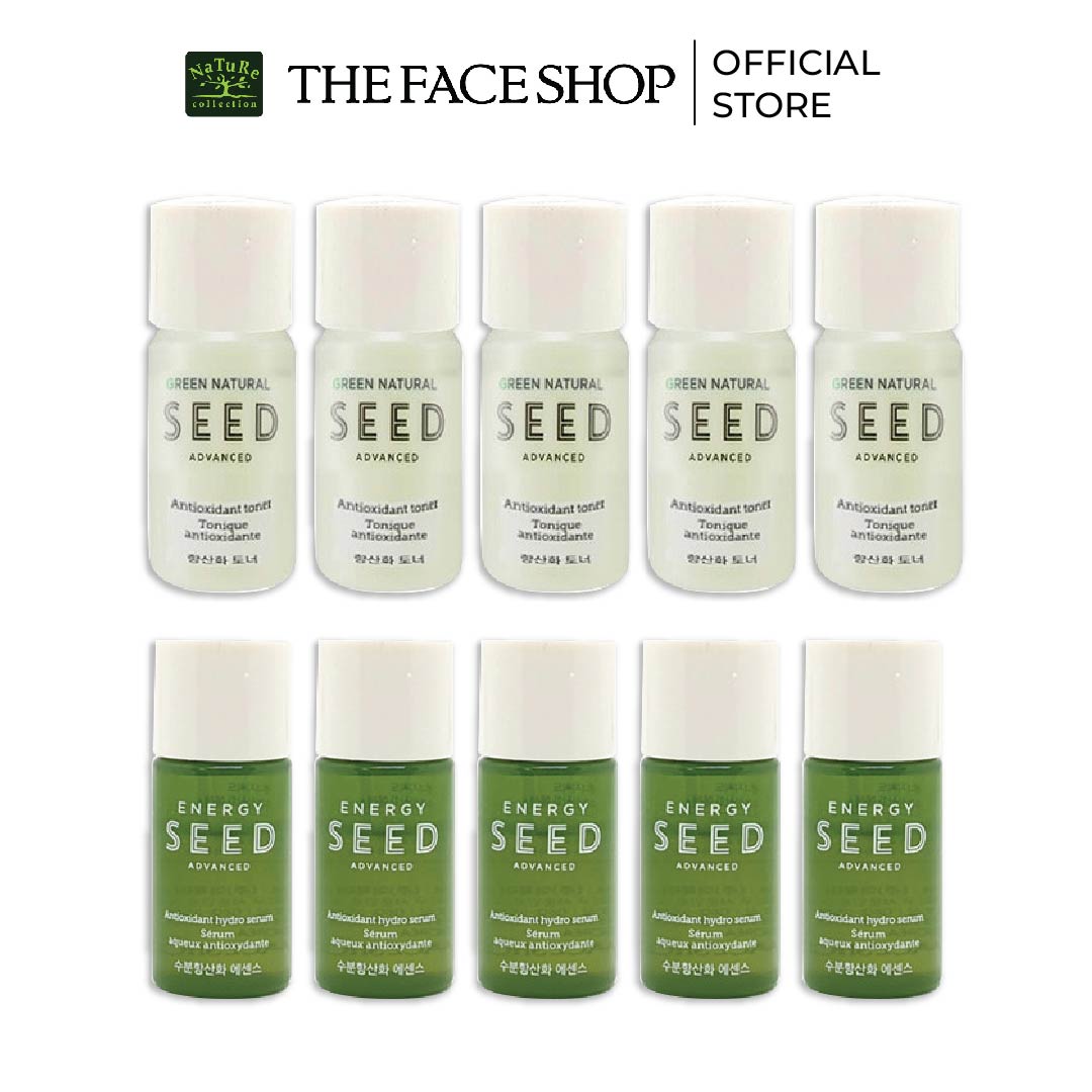 Combo 5 Nước Cân Bằng Chống Lão Hóa Da Thefaceshop 5ml+5 Tinh Chất Chống Lão Hóa Thefaceshop 5Mlx5
