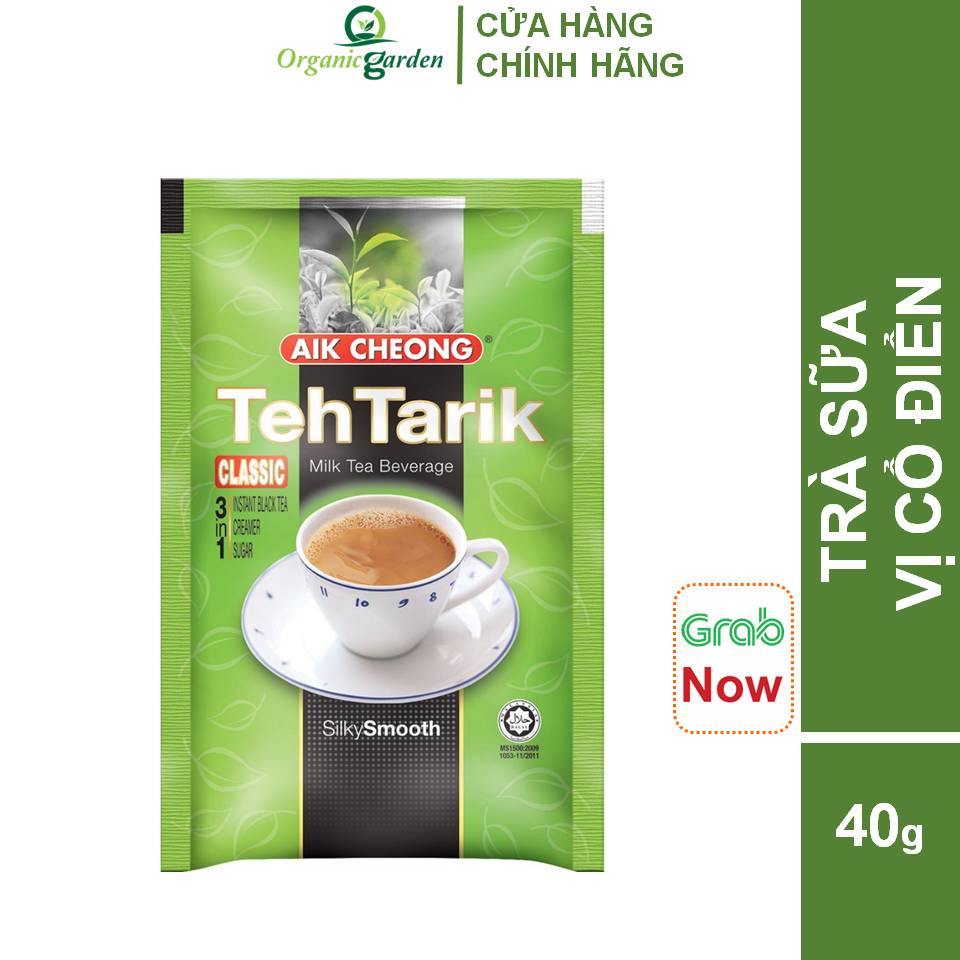 Tuýp trà sữa teh tarik aik cheong gói nhỏ tự pha malaysia vị truyền thống 40gr