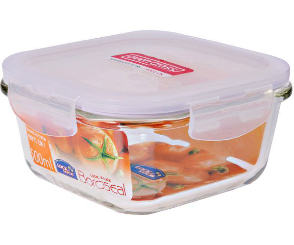 Hộp thủy tinh vuông lock&lock llg205 300ml