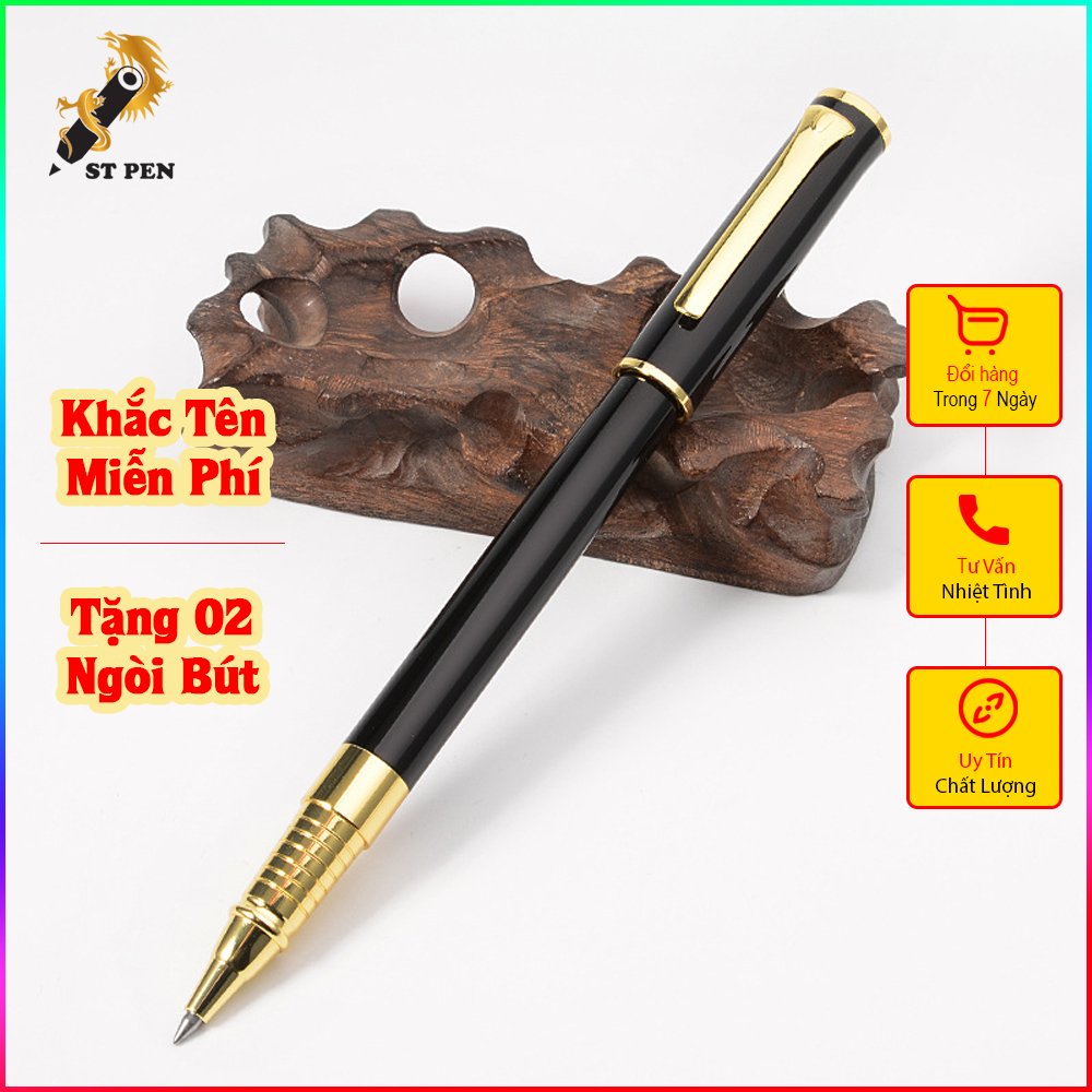 Bút ký tên cao cấp D07 ngòi dạ bi 0,5mm,miễn phí khắc tên in logo theo yêu cầu - ST PEN bảo hành 6 tháng