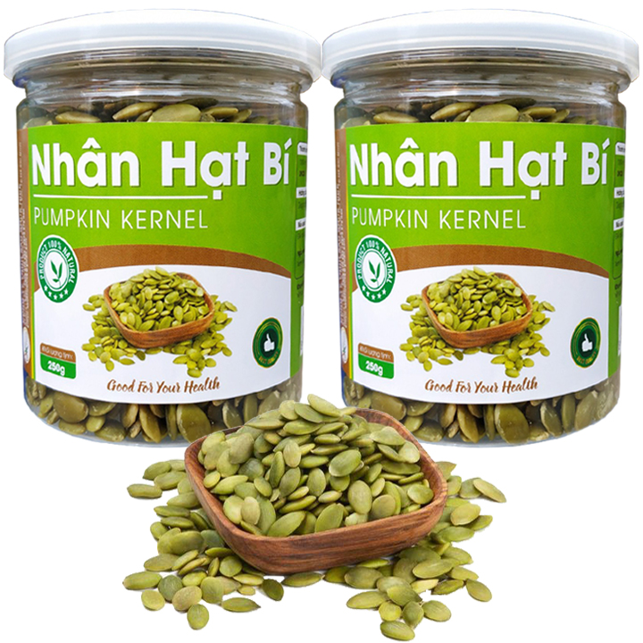[HCM]Nhân Hạt Bí Xanh Thơm Ngon Chất Lượng Với Nhiều Công Dụng Tốt Cho Sức Khỏe - Combo 2 Hũ Tổng 500G Thương Hiệu SK FOOD