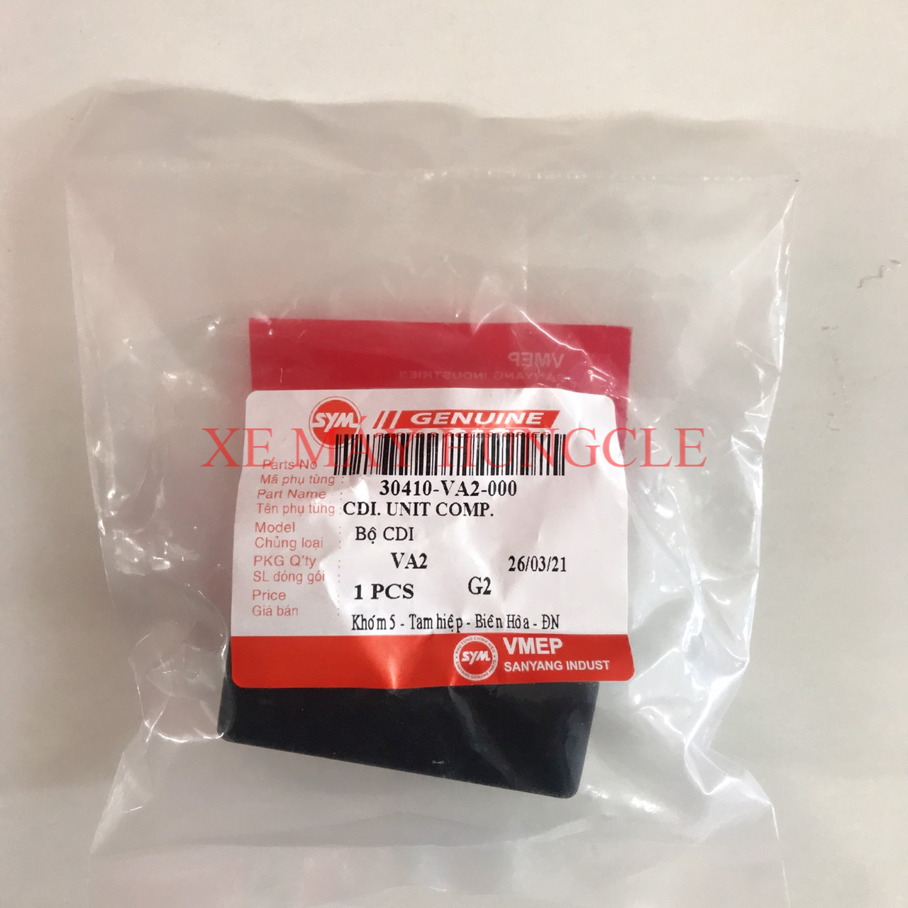 IC (CDI) xe Angel 100(VA2, VAD) dành cho xe số chính hãng SYM [HUNGCLE]