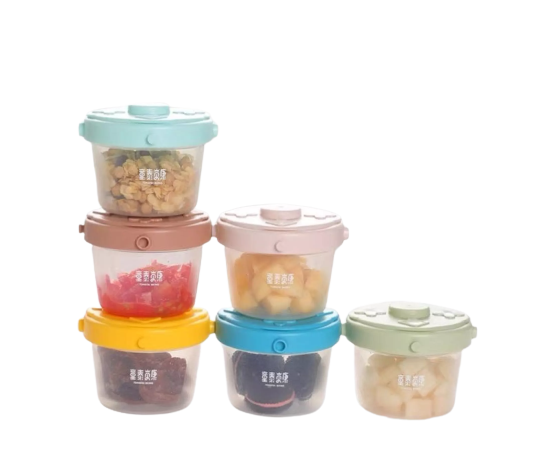 Set 4 hộp trữ đông | hộp trữ đồ ăn dặm cho bé, hộp trữ đông đựng thức ăn